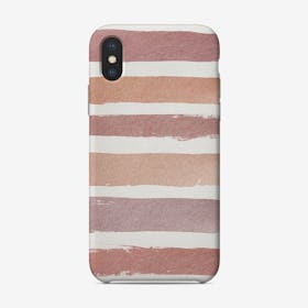 Dusty Rose Stripes Phone Case