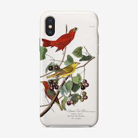 Summer Red Bird   Audubon Birds Phone Case