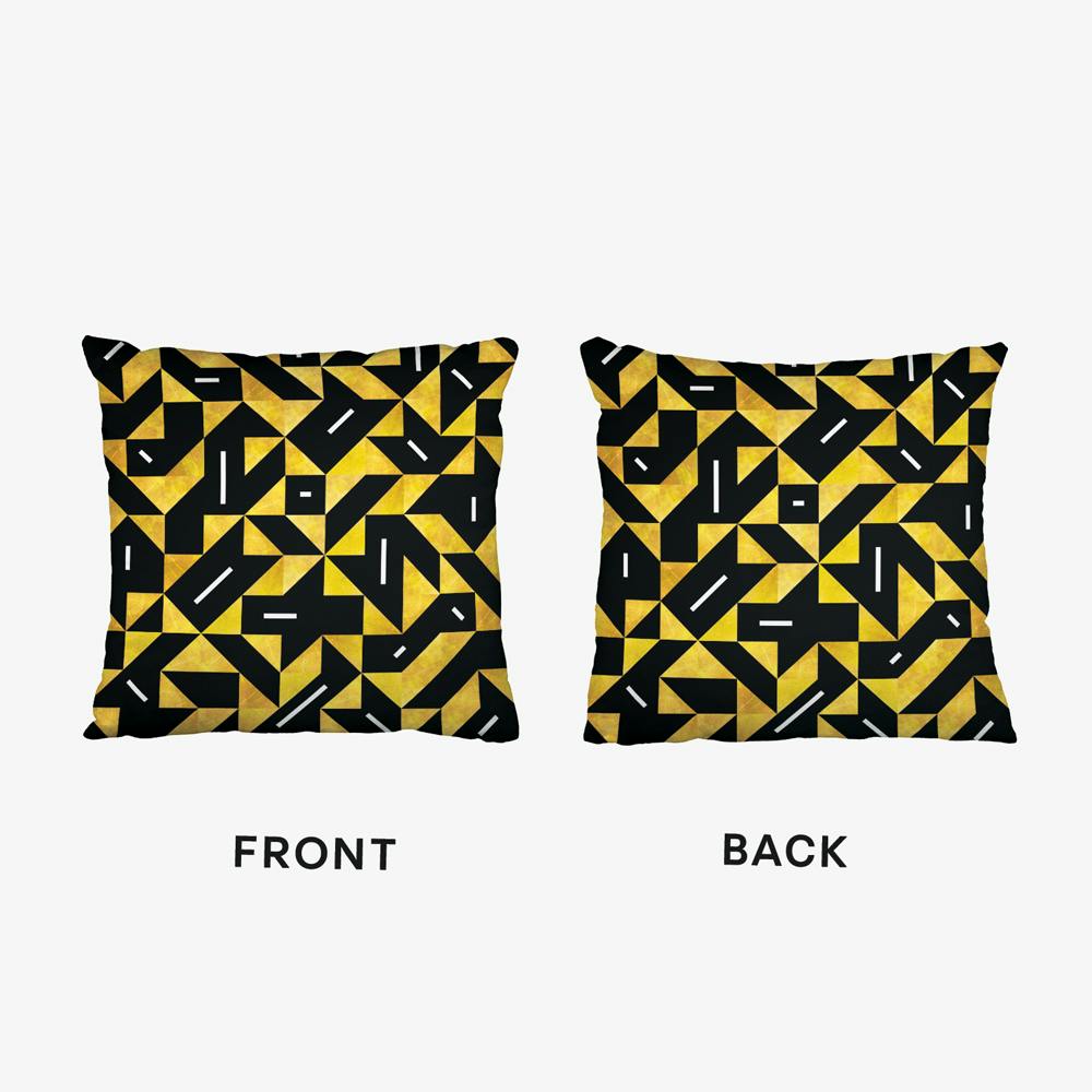 Black and yellow throw pillows 2025