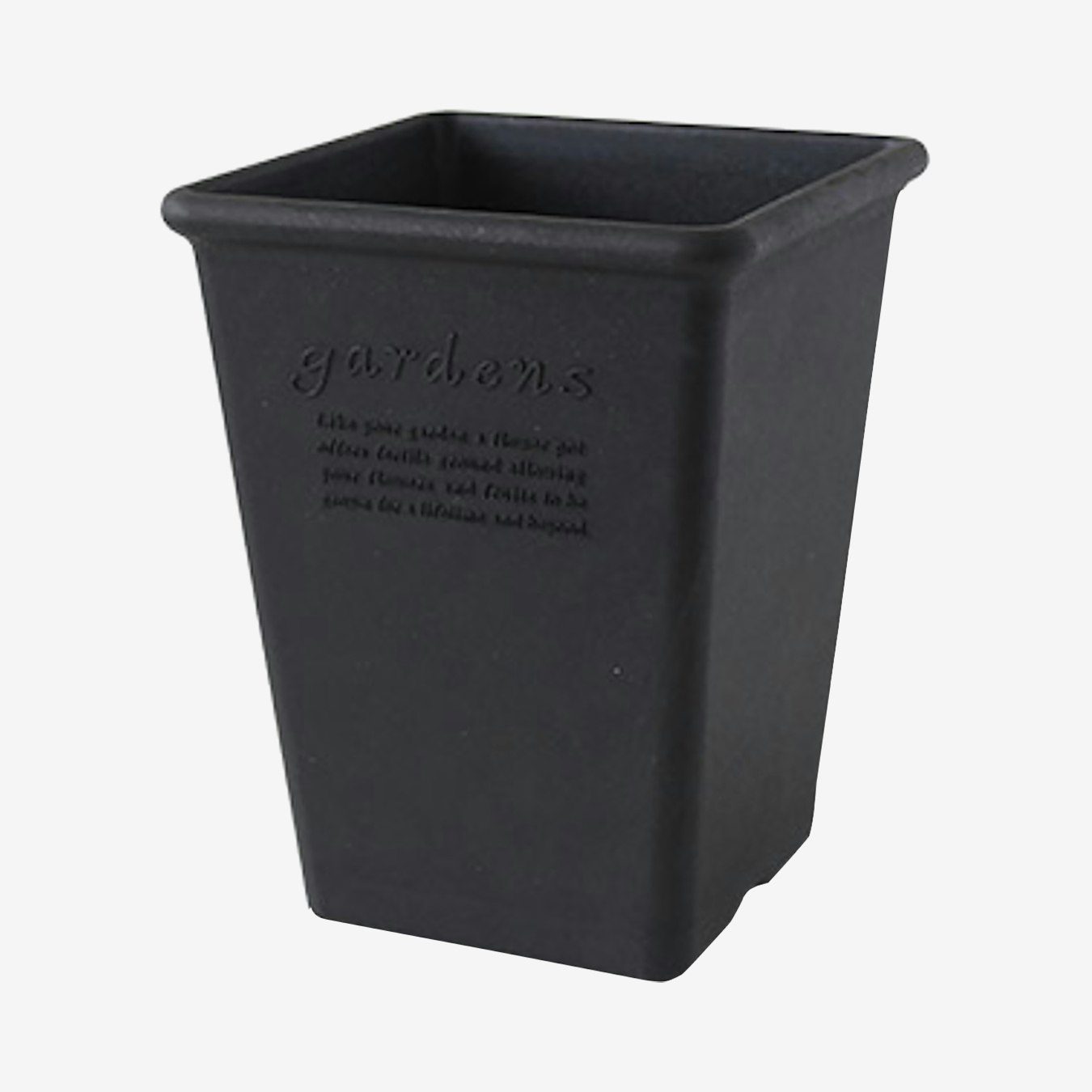 Garden Long Square Pot - Black by Hachiman Gardens