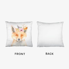 Floral Fox Cushion