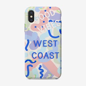West Coast Vibes Pop Art Phone Case