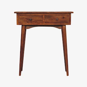 Mini Chestnut Hallway Console Table