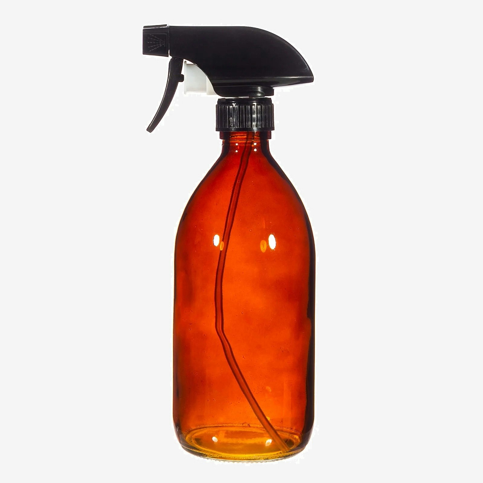 Amber Glass Refillable Bottle with Spray by Geko Products