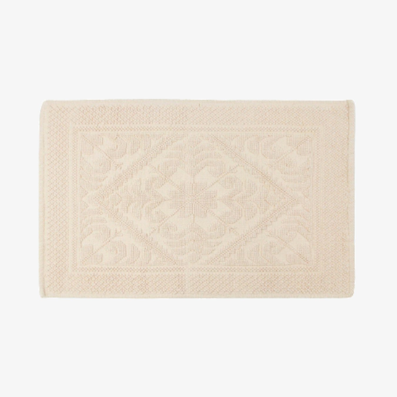 Country House Jacquard Cotton Bath Mat - Blush by Allure Bath Fashions
