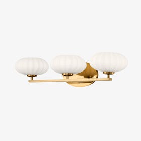 Pim 3 Light Wall Light - Fox Gold