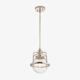 Triocent 1 Light Pendant/ Semi-Flush - Polished Nickel