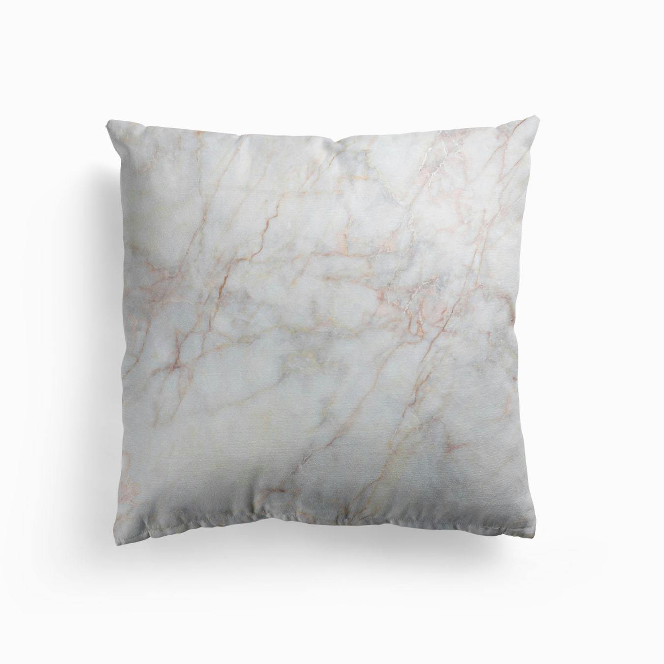 pink marble cushion