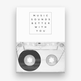 Music Sounds Better With You Canvas Print