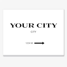 Your City Personalised Canvas Print