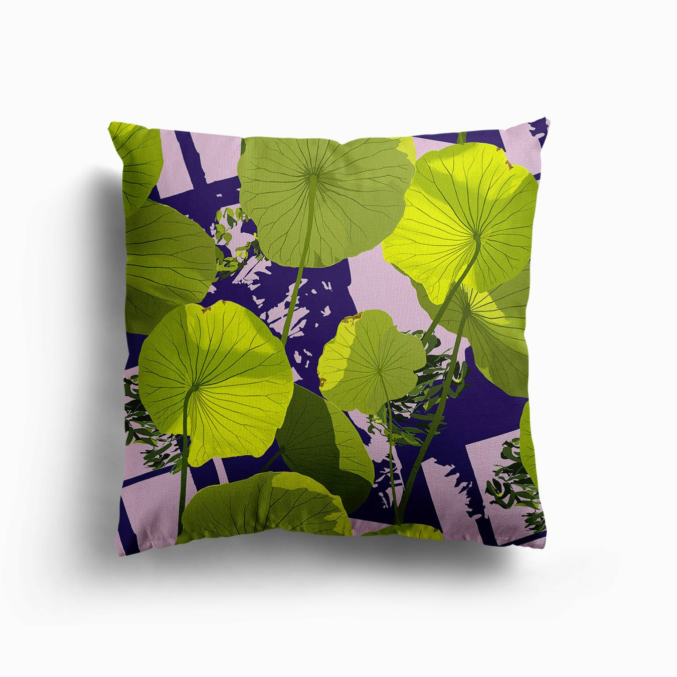 Lotus Repeat Canvas Kissen
