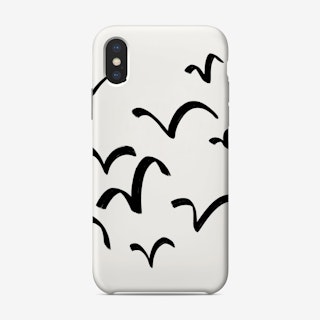 White Birds Phone Case