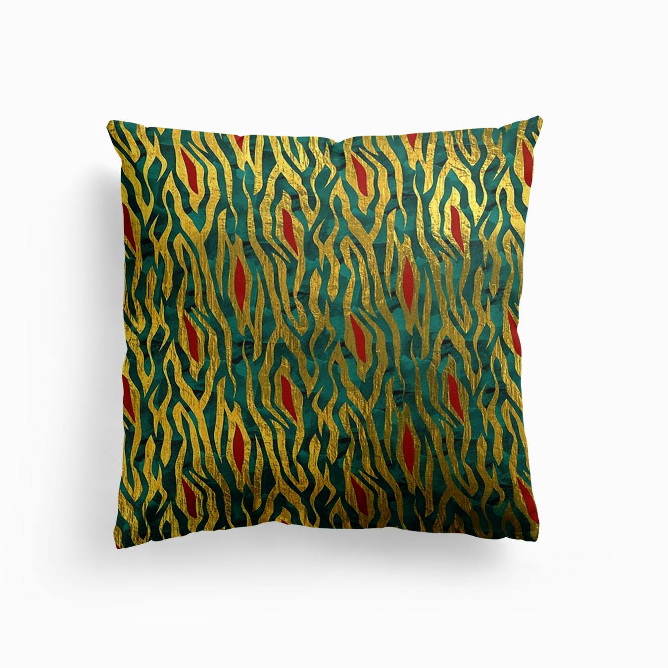 red and green cushions