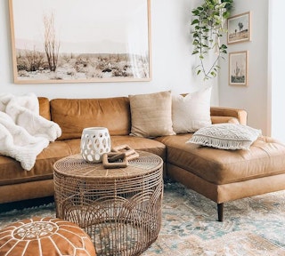 Caramel Comfort Living Room Design