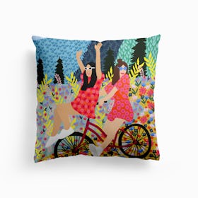 Girl Bike Cushion