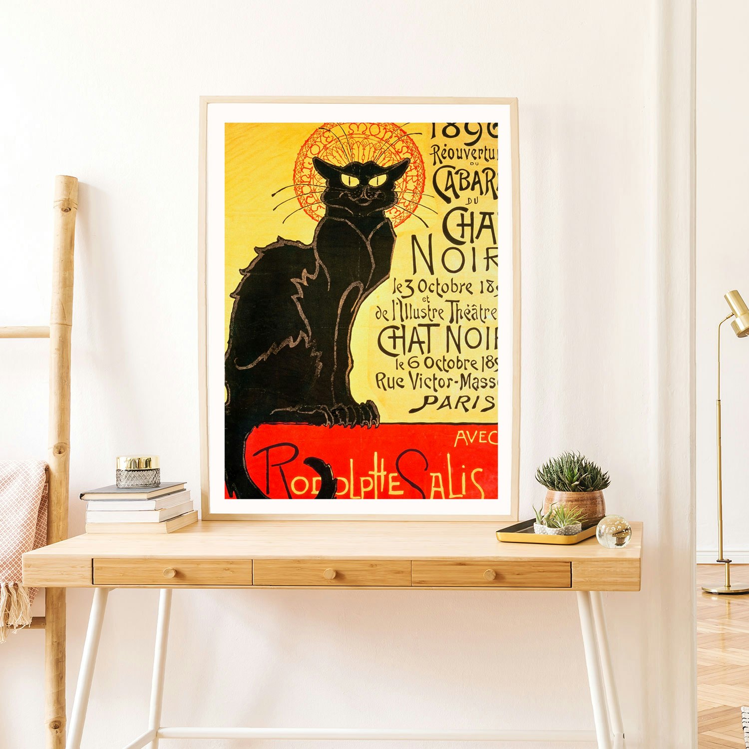 Chat Noir Cabaret Theophile Alexandre Steinlen Art Print By Vintage Print And Poster Collection Fy