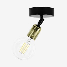 Baya Flexible Ceiling Lamp - 1L - Brass / Black