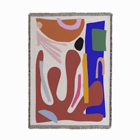 Jazz Abstract Cut Out Woven Throw