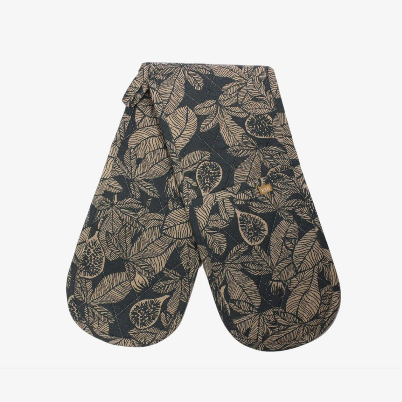 Fig Tree Double Oven Glove - Dark Slate by Raine & Humble