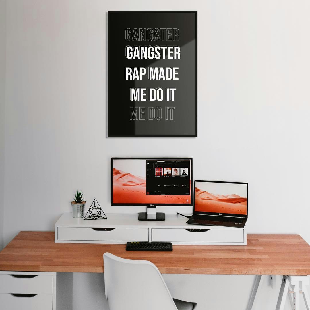 Gangster Rap Art Print by Mood - Fy