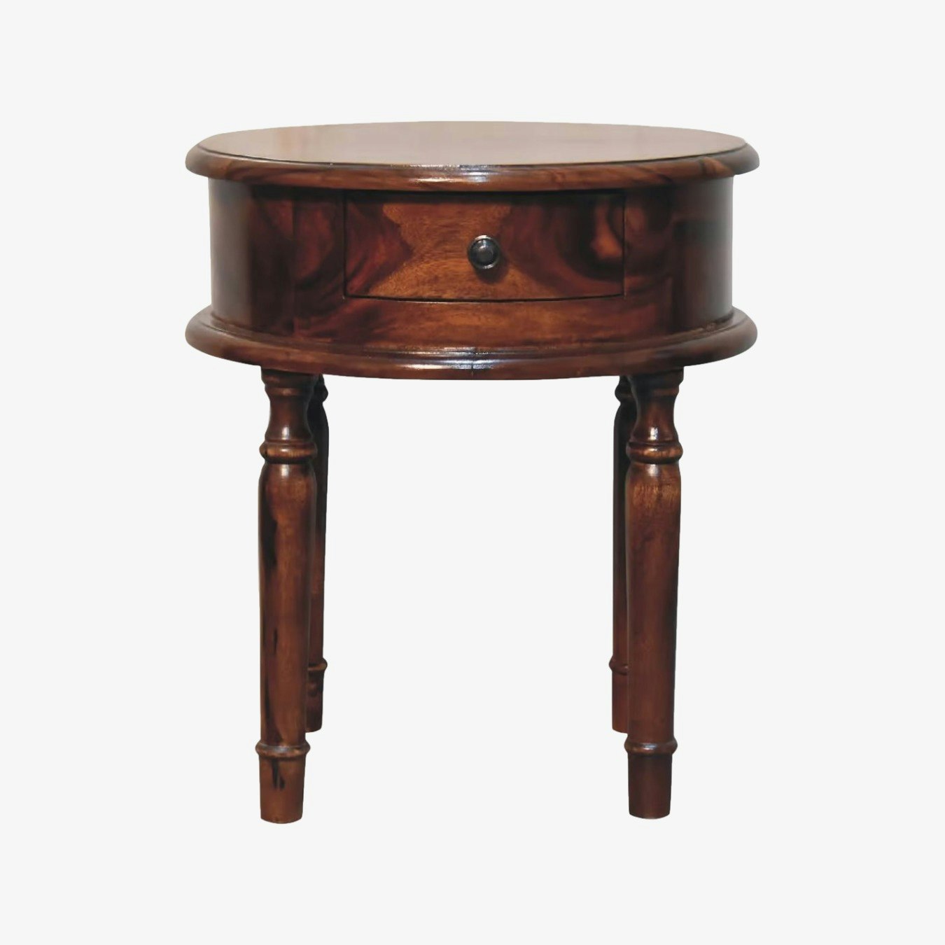 Honey finish Turned Leg Bedside by Artisan Furniture