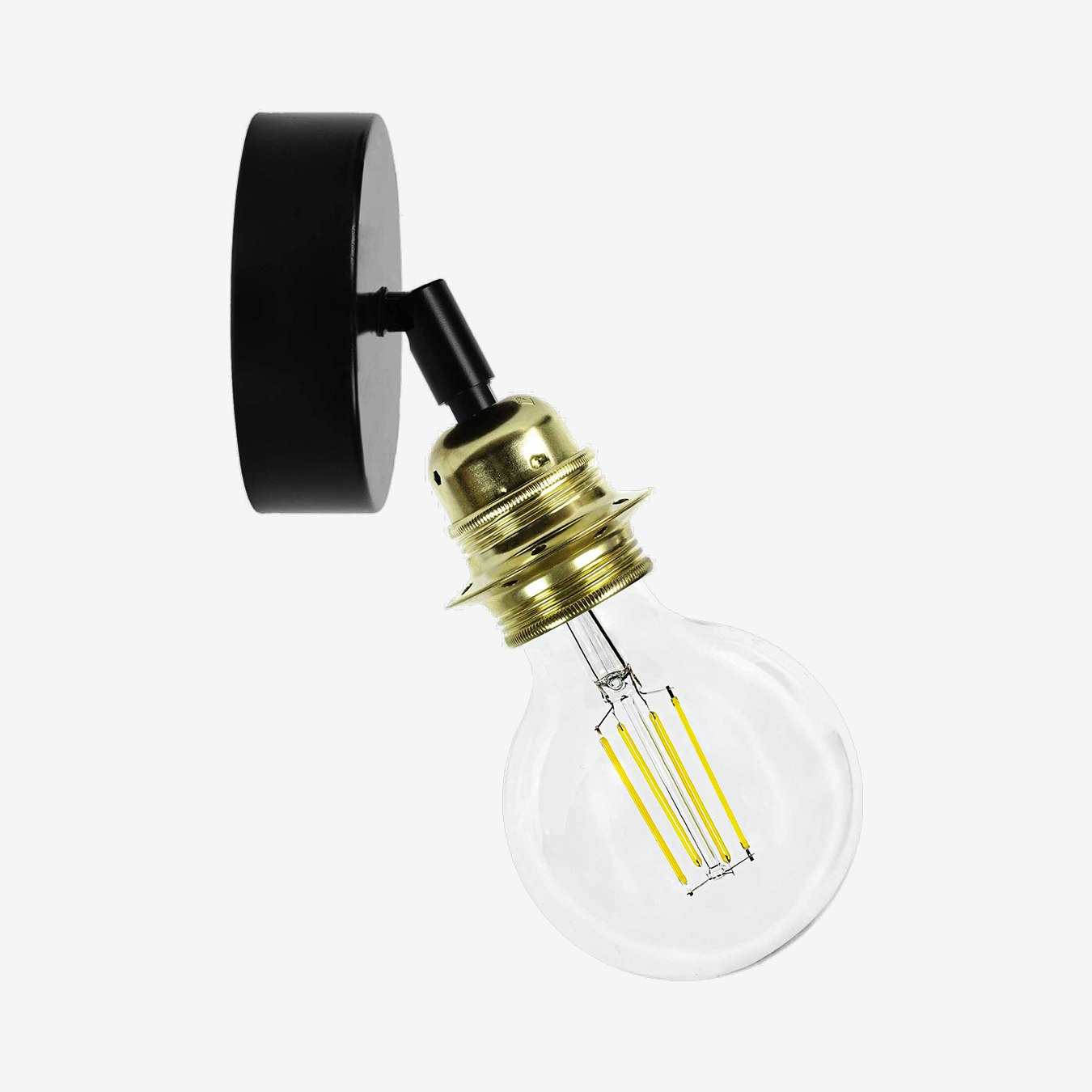 Iko Flexible Wall Lamp - 1L - Brass / Black