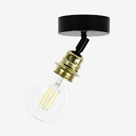 Iko Flexible Ceiling Lamp - 1L - Brass / Black