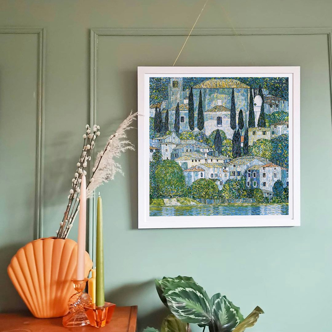 Kirche In Cassone, Gustav Klimt Póster