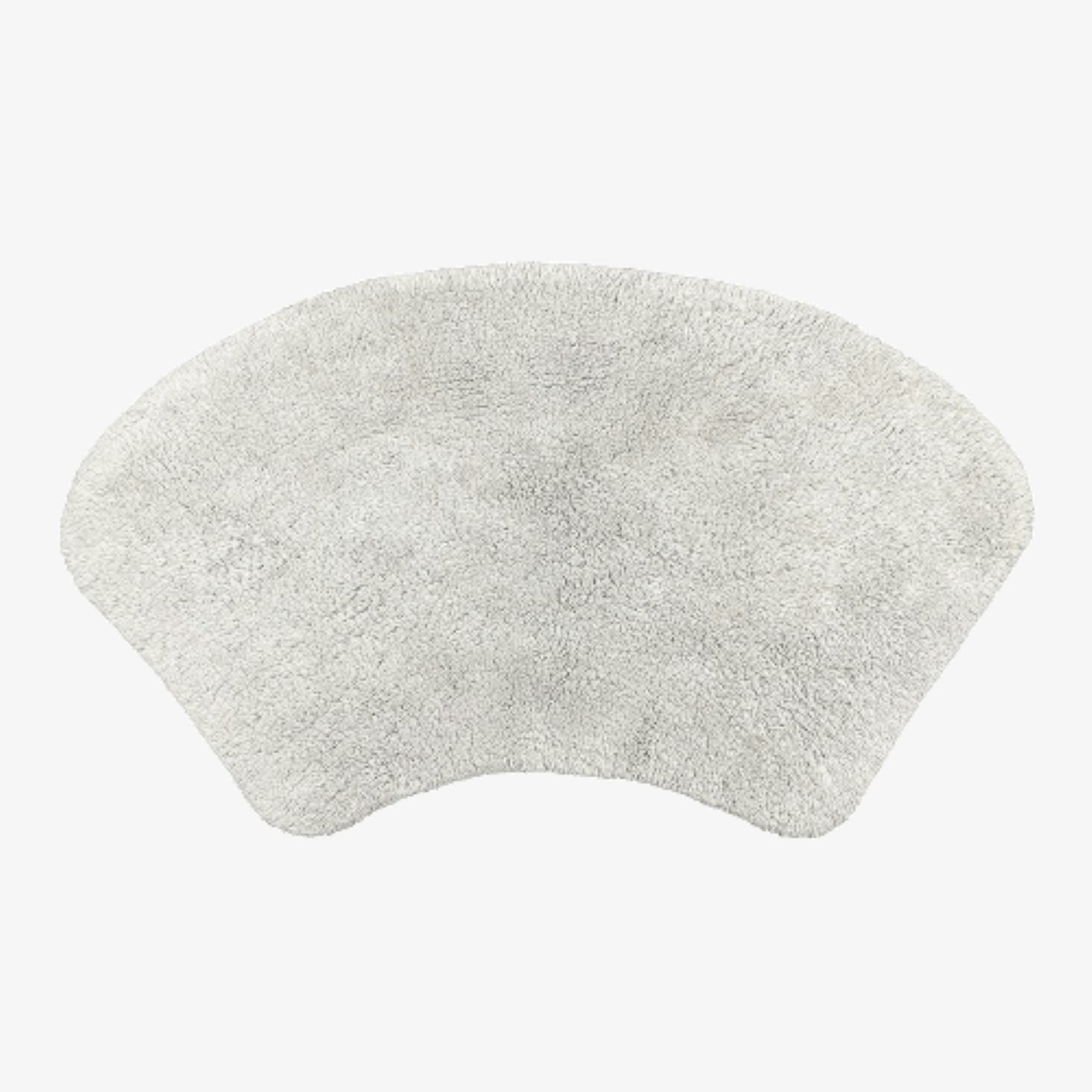 Curved Shower Mat - Dove Grey by Allure Bath Fashions