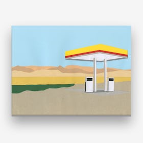 Gas Station Death Valley Canvas Print