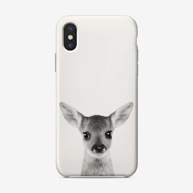 Fawn B&W iPhone Case