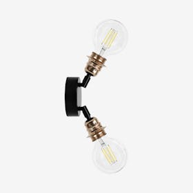 Iko Flexible Wall Lamp - 2L - Copper / Black