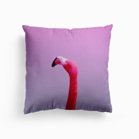 Flamingo Love Canvas Cushion