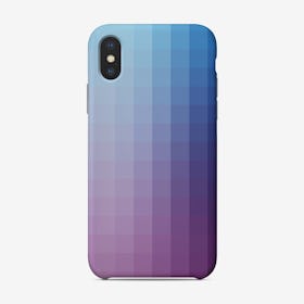 Lumen 10, Blue And Purple Gradient Iphone Phone Case