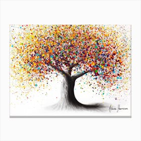 Rainbow Soul Tree Canvas Print