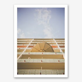 Umbrella Meets Sky Art Print