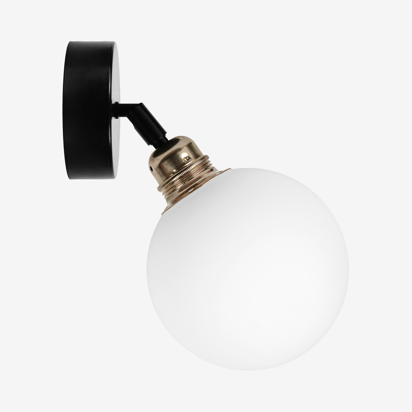 Kira XS Flexible Wall Lamp - 1L - Opal Matte / Copper / Black
