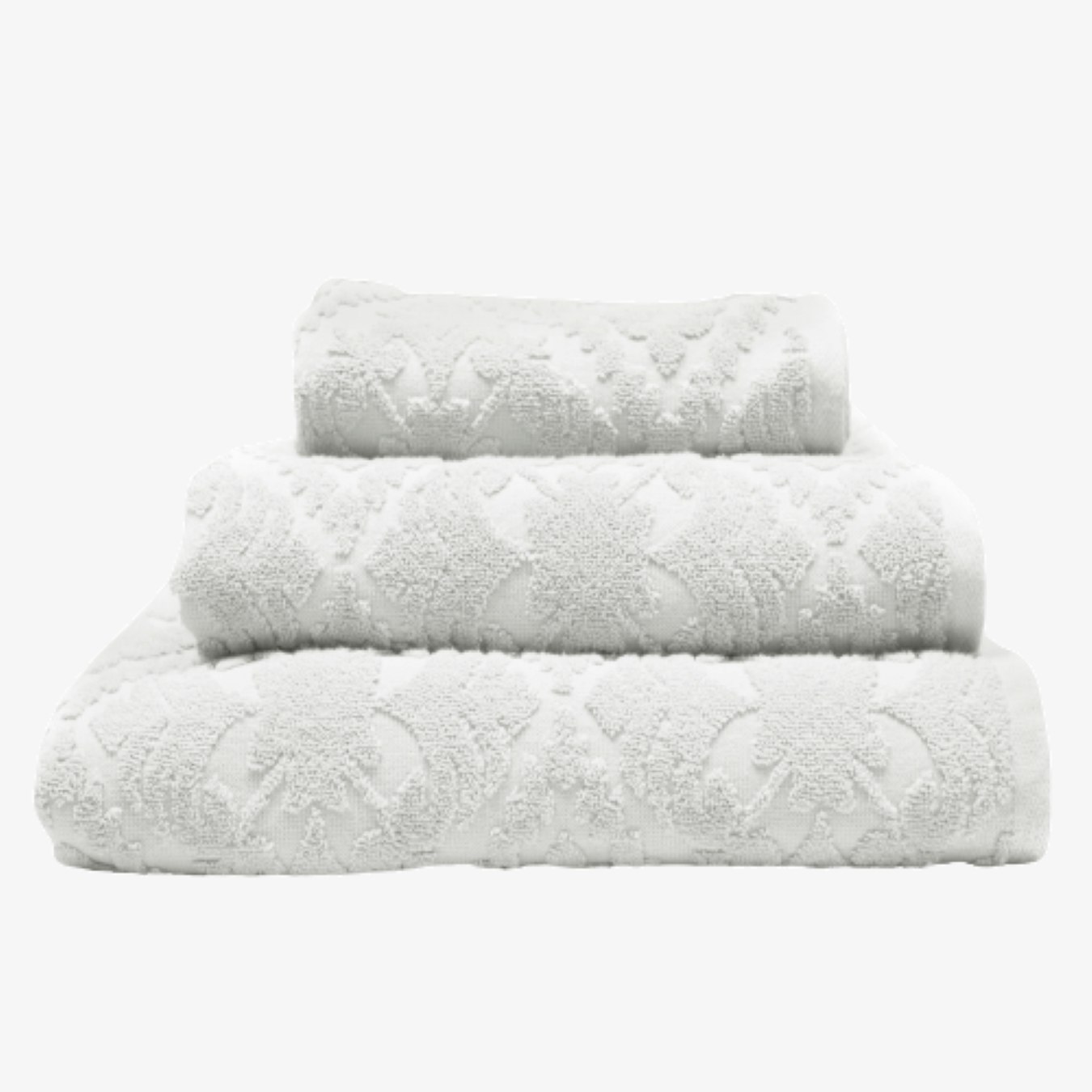 Country House Jacquard Towel - White by Allure Bath Fashions