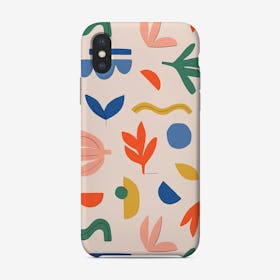 Abstract Leaves Bright Phone Case