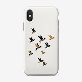 Origami Birds Collage Ii Phone Case