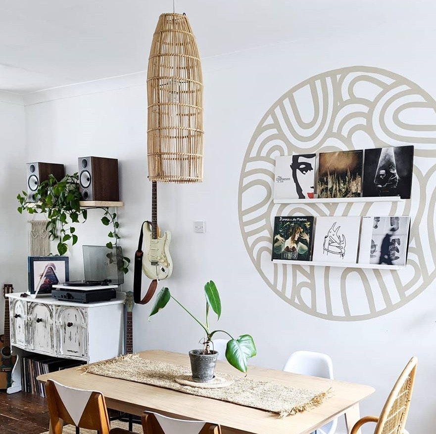 Fish Trap Lamp Shade - Natural - Rattan