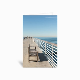 Hermosa Beach Seat Greetings Card