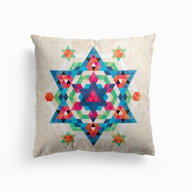 Bohemian Kilim Diamond Cushion