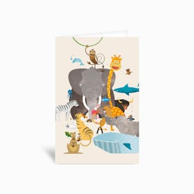 Animals Greetings Card