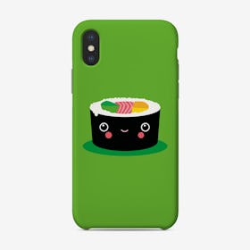 Happy Kawaii Sushi Maki Phone Case