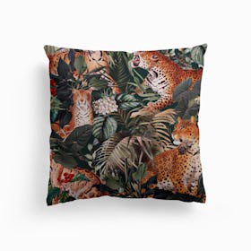 Dangers In The Forest 13 Canvas Cushion