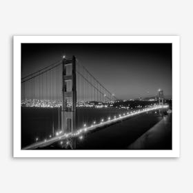 Evening Cityscape of Golden Gate Bridge Art Print