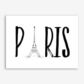 Paris Typography Art Print
