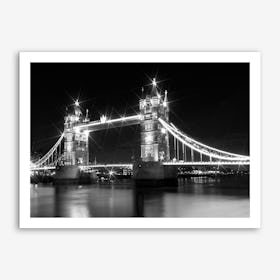 London Tower Bridge at Night Art Print