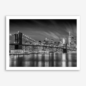 Brooklyn Bridge Nightly Impressions Art Print